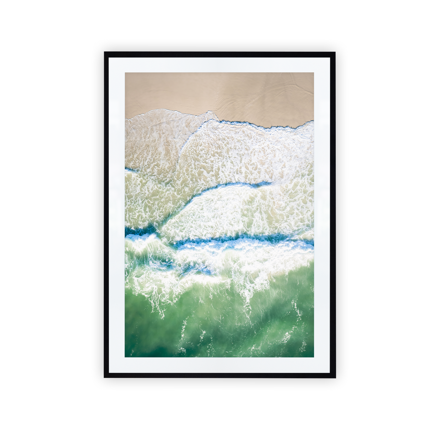 Pottsville Beach Aerial Wave Print