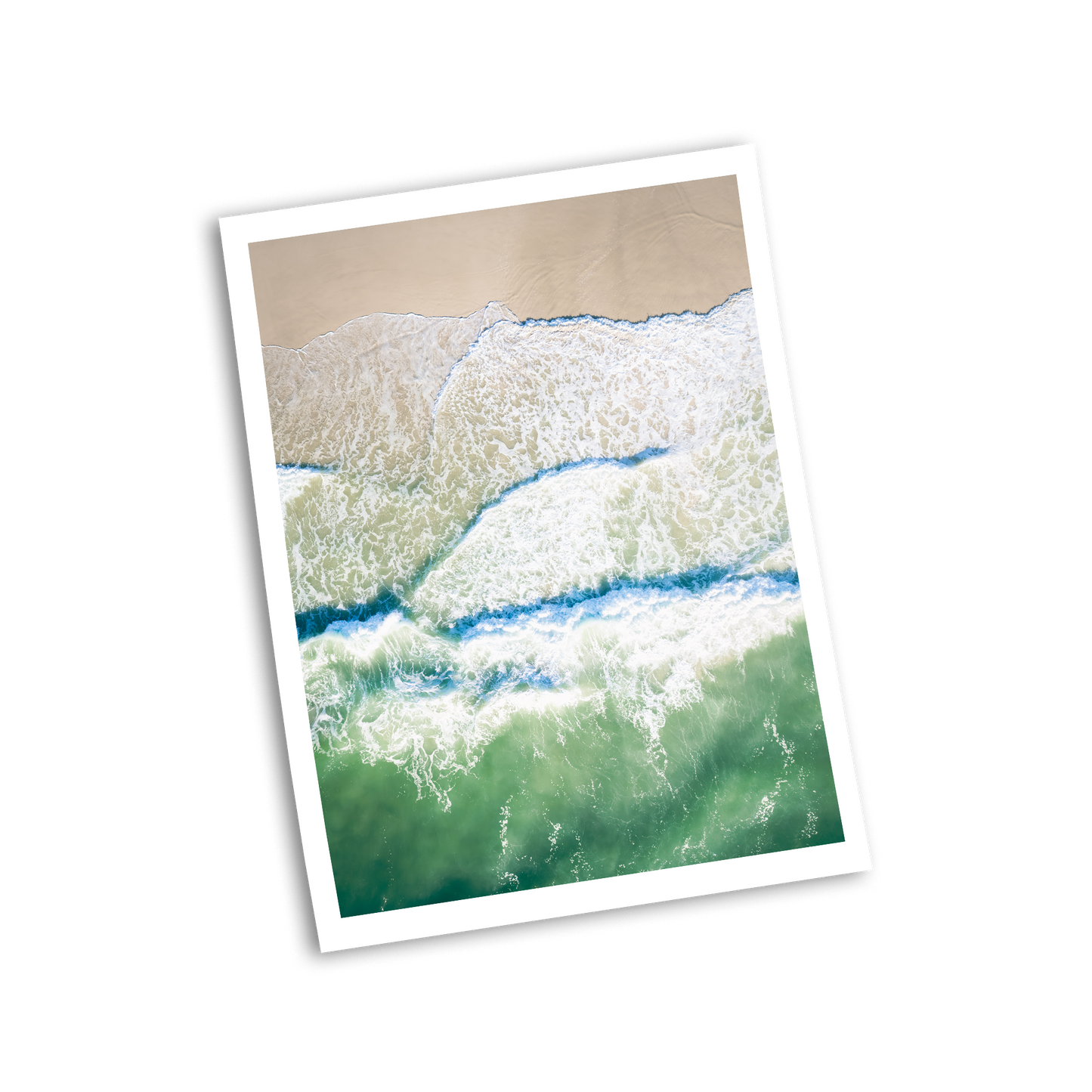 Pottsville Beach Aerial Wave Print
