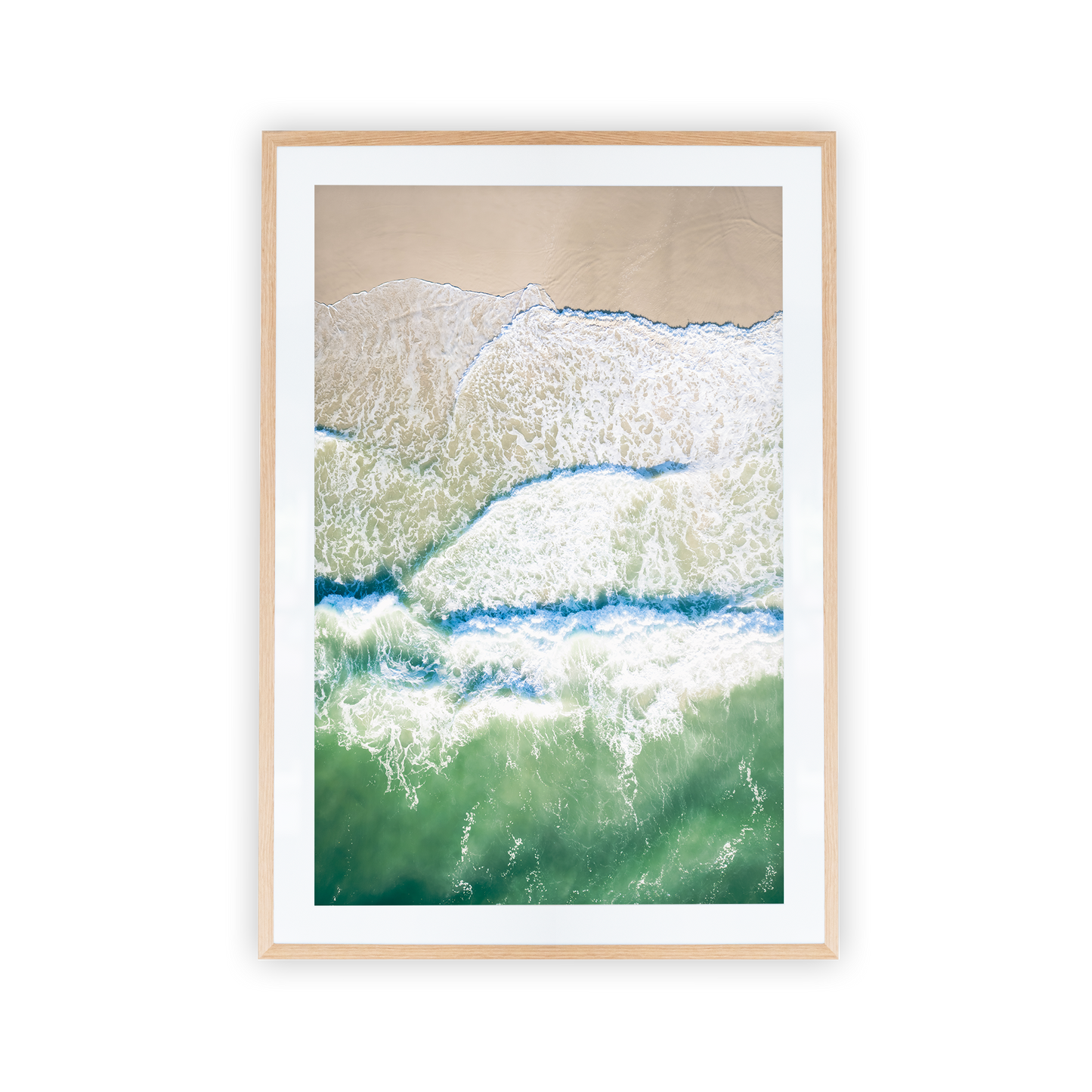 Pottsville Beach Aerial Wave Print