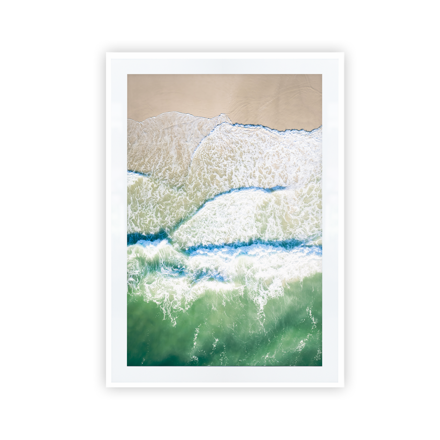 Pottsville Beach Aerial Wave Print