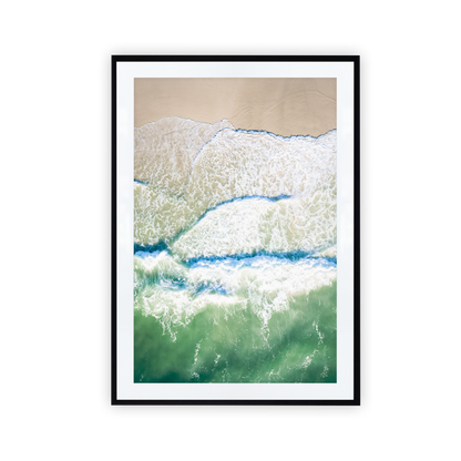Pottsville Beach Aerial Wave Print