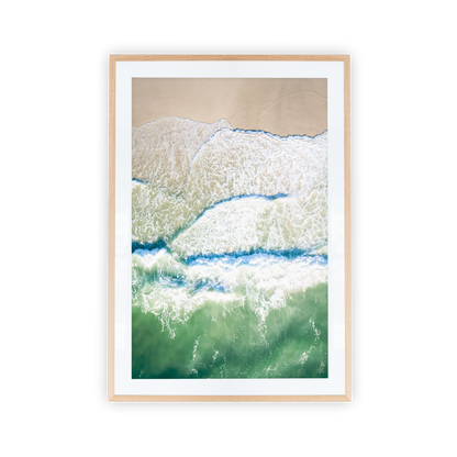 Pottsville Beach Aerial Wave Print